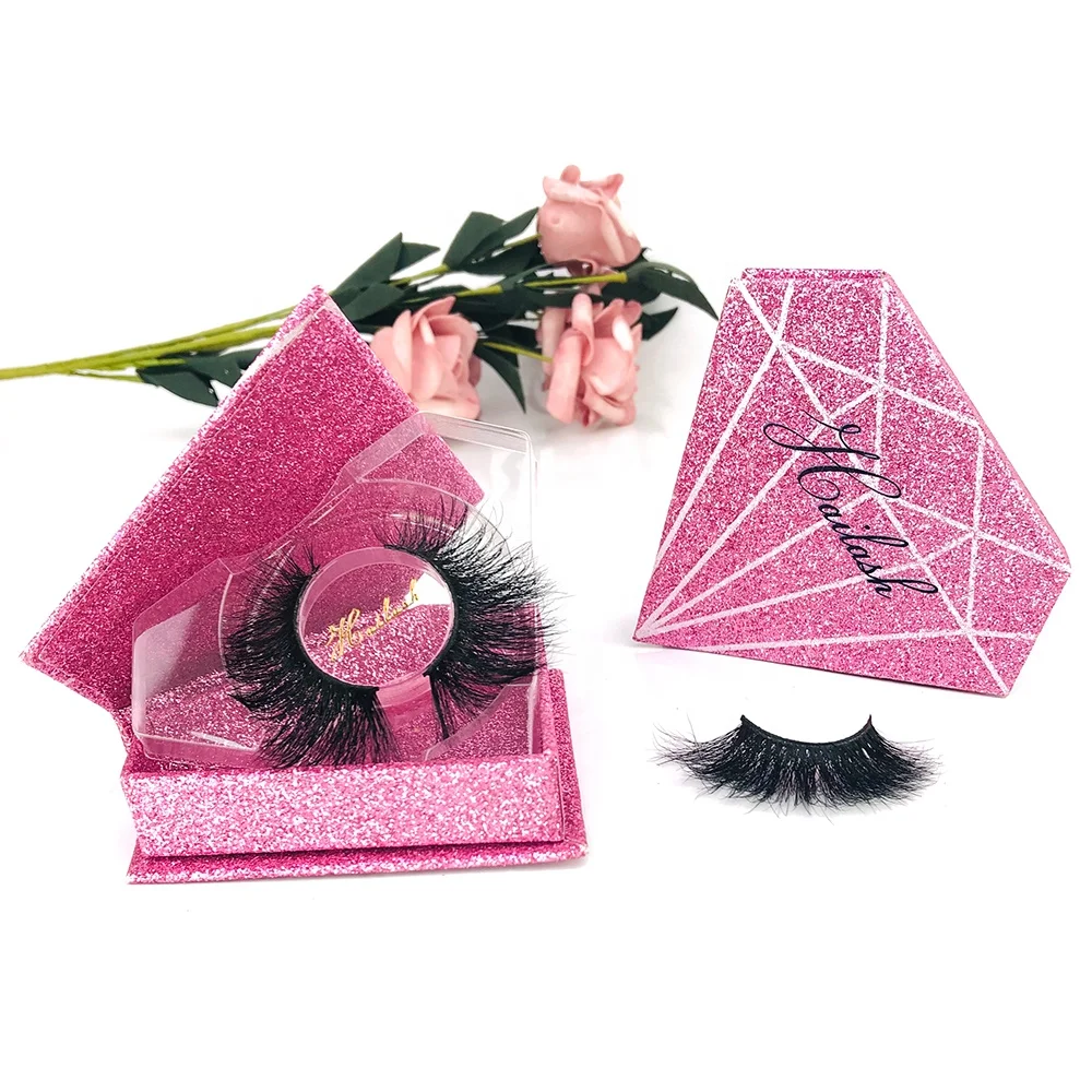 

A-2020 new product 25mm mink eyelashes vendor 3d natural long eyelash private label logo with custom packaging mink lashes, Natural black