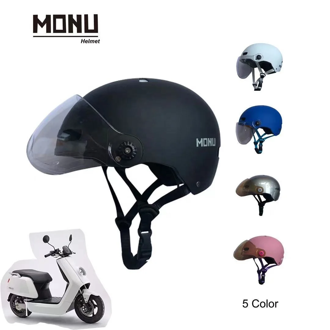 

Monu RTS ABS Shell EPS Foaming Cycling Helmet Composite Material e-bike Electric Vehicle Helmet With Movable Chin Bar Pad, Blue