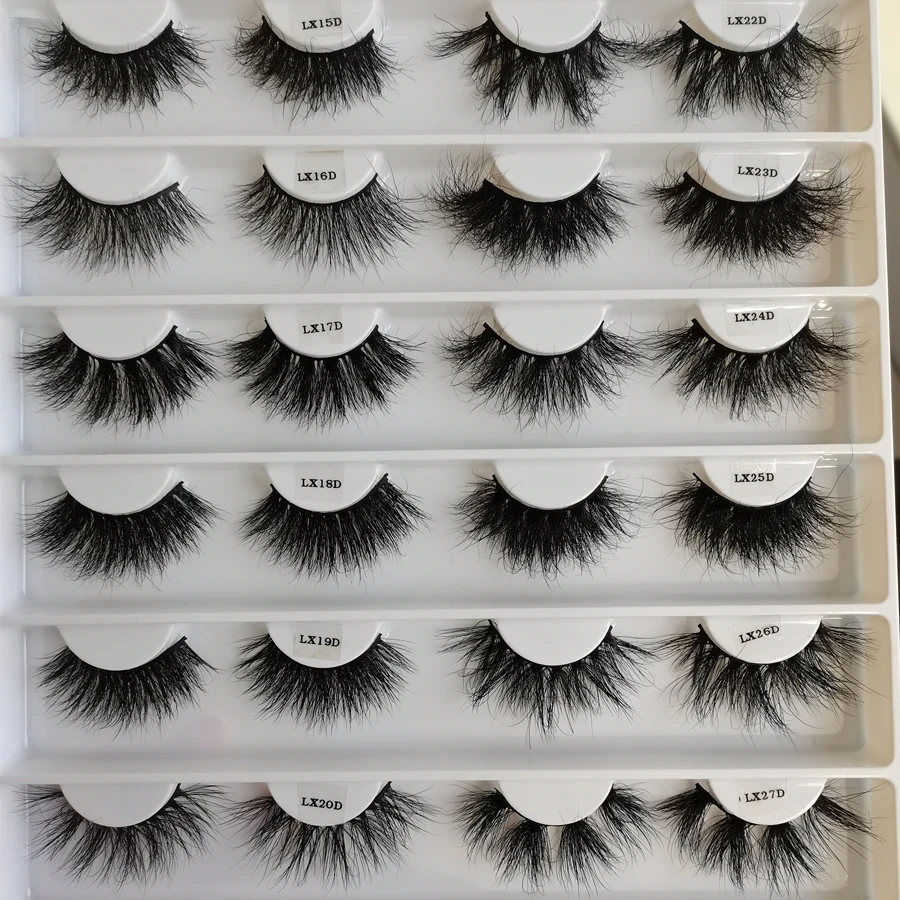 

5d 25mm Mink Eyelashes Vendor Premium 8D Mink Lashes 25mm real mink eyelash