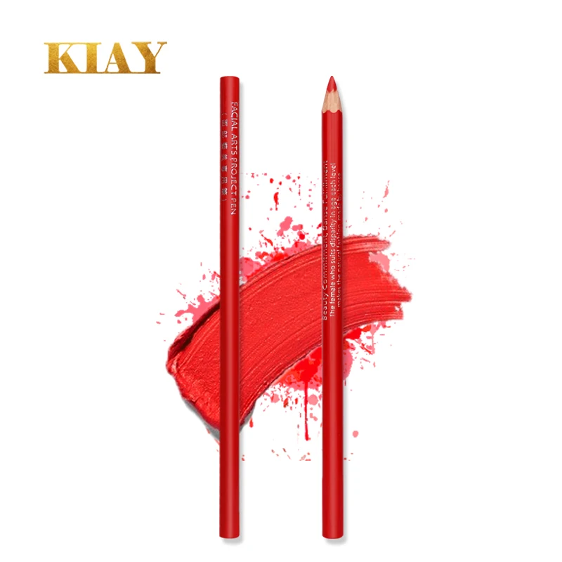 

Waterproof Beauty makeup red color lip pencil for lip liner