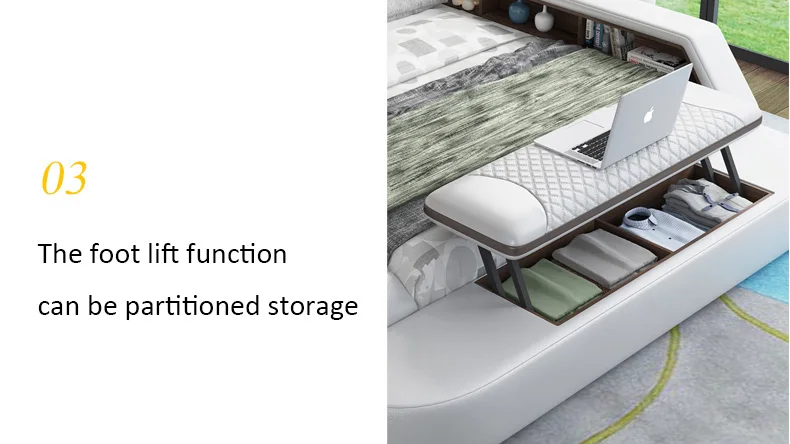 Modern massage bed set functional bed music player china bedroom furniture