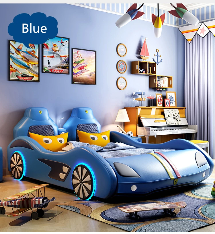 Bedroom Girl Boy Furniture Car Design Fashions Kids Children Car Bed