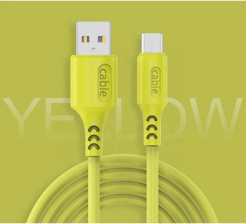 

2021 New Product silicone usb Fast Charging Cable Micro Type c usb to Lighnting Cable Silicone usb cable for mobile phone, Customised