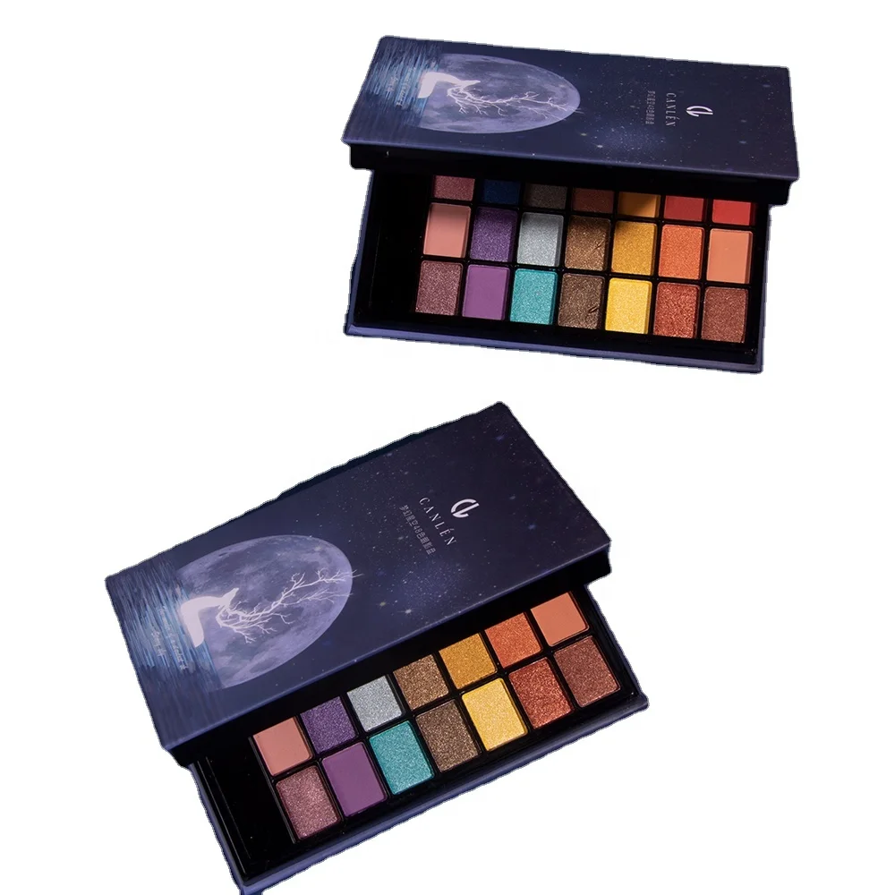 

Private Label 48 Colour Diamond Glitter Foldable Colorful Magnetic Vegan Makeup Palette Mirror Eyeshadow Case For Makeup