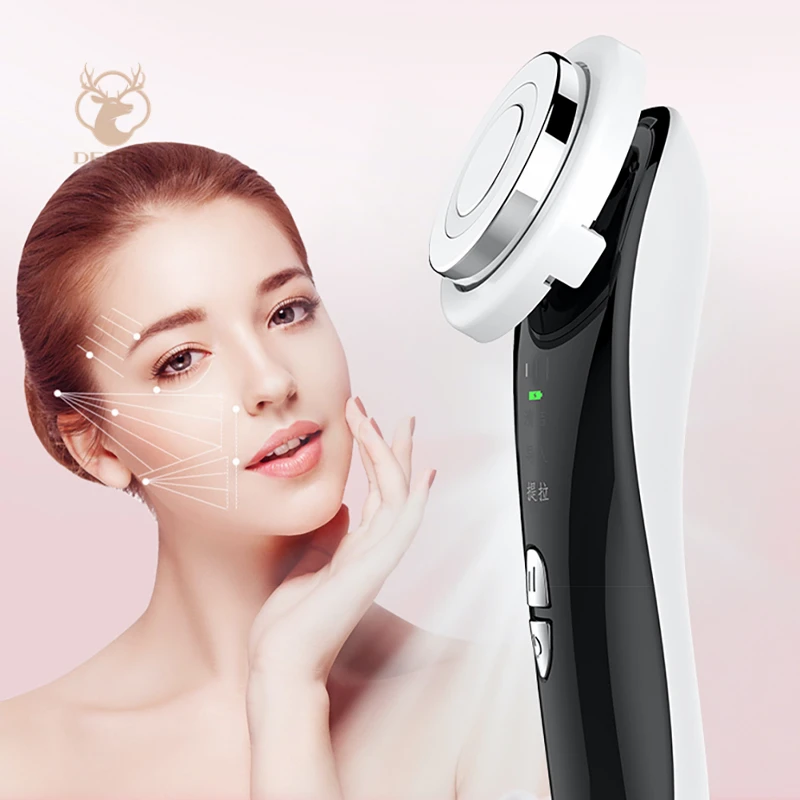 

Deery Factory wholesale home ion face massager cleansing hot facial beauty instrument