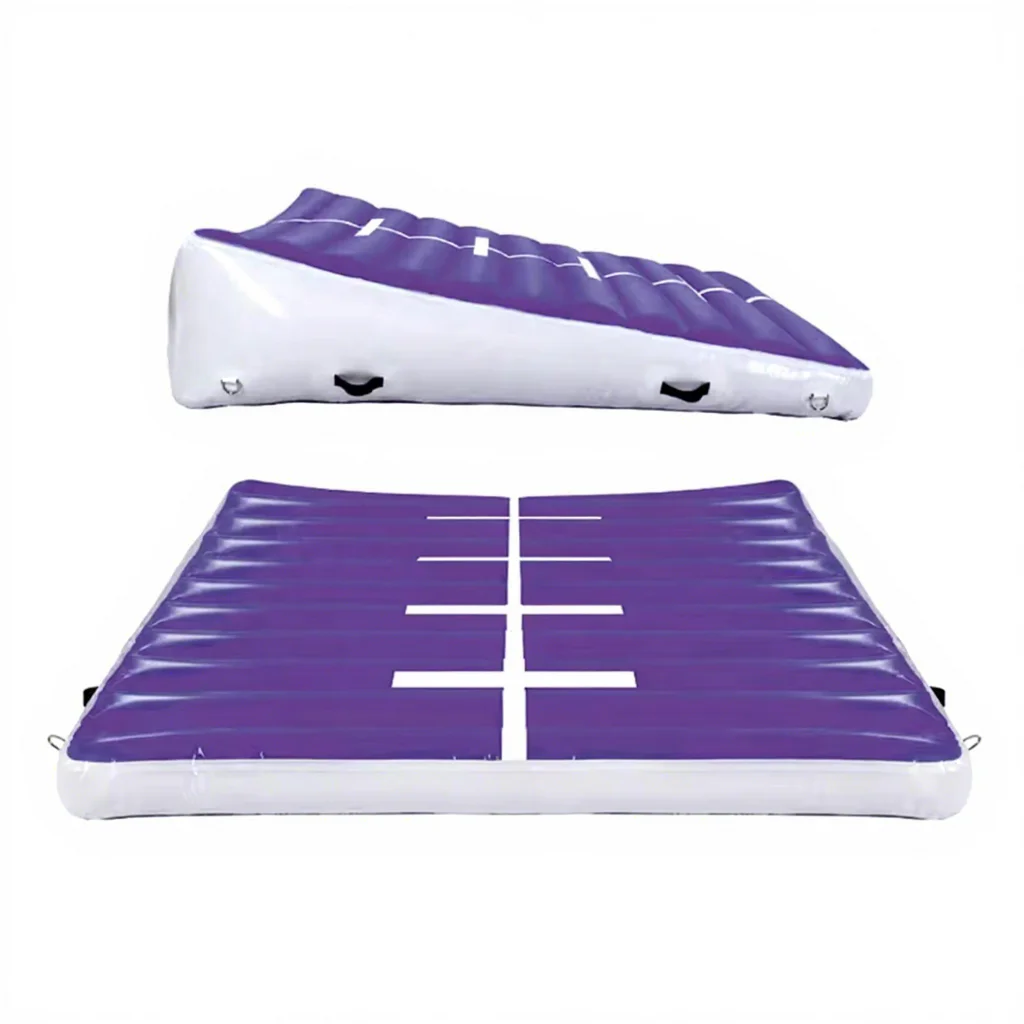 Gymnastics Equipment Inflatable Triangle Tumbling Gymnastics Mat Incline Wedge Air Ramp for Sale