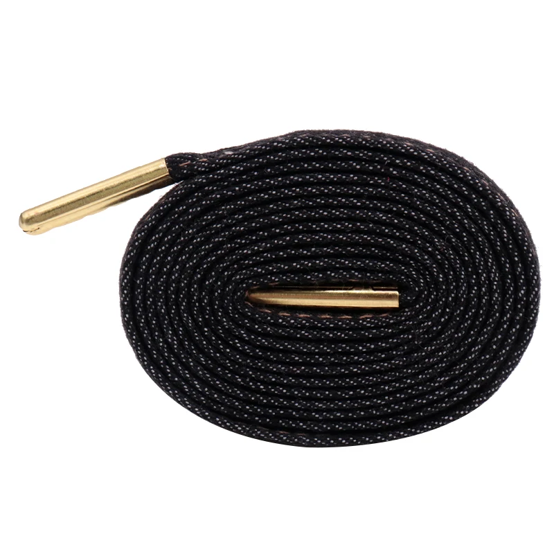 

XUANSI New Design Denim Blue Black 120cm Metal Aglet Attached Customized Length Blue Jean Shoelaces, Black, blue support customized color