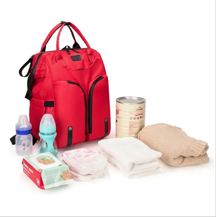 

YX19866 Big Capacity Water Repellent Baby Mommy Bag Backpack Portable Anti Thief Baby Diaper Backpack, Black, grey, red, blue