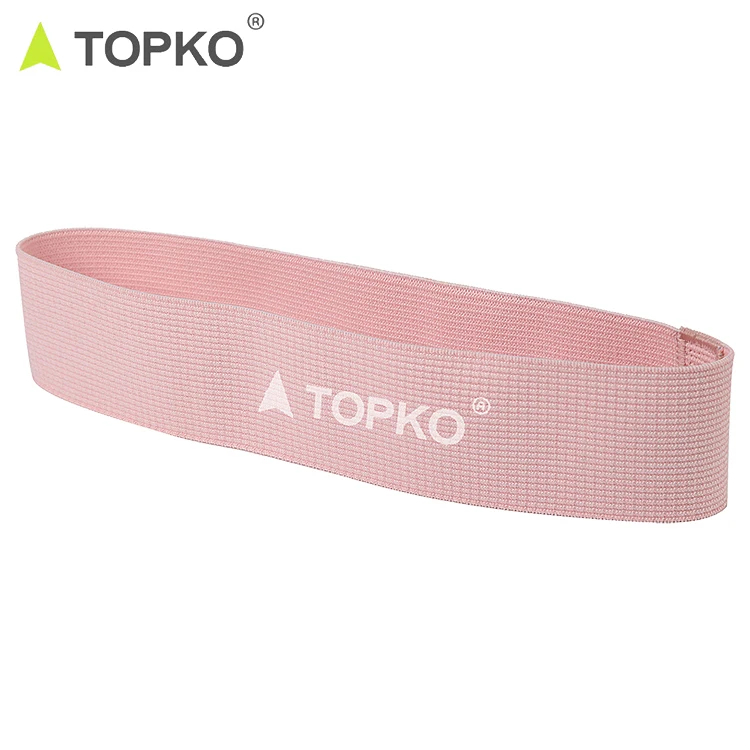 

TOPKO Custom Logo Non Slip Hip Bands Fabric Resistance Bands, Customized