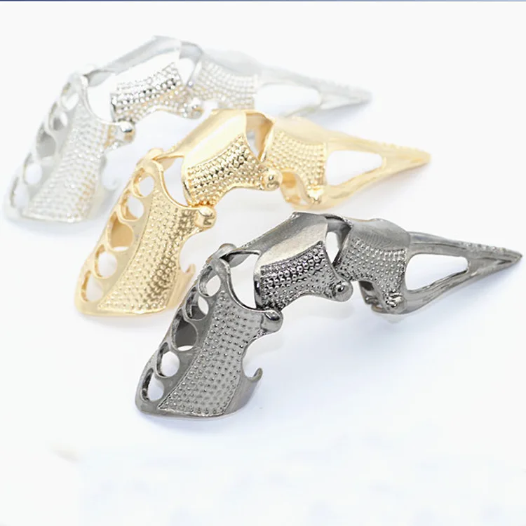 

BOOM Punk Full Finger Ring Resizable Adjustable Rings For Men