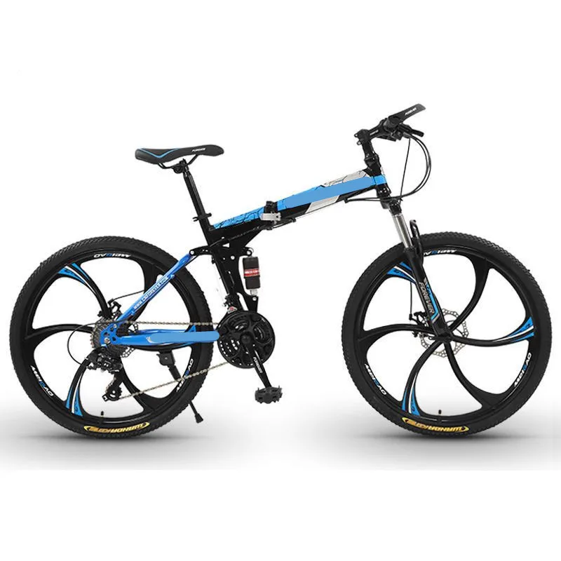 

Folding mountain bike adult one-wheel double shock absorption off-road variable speed male and female middle school students fas