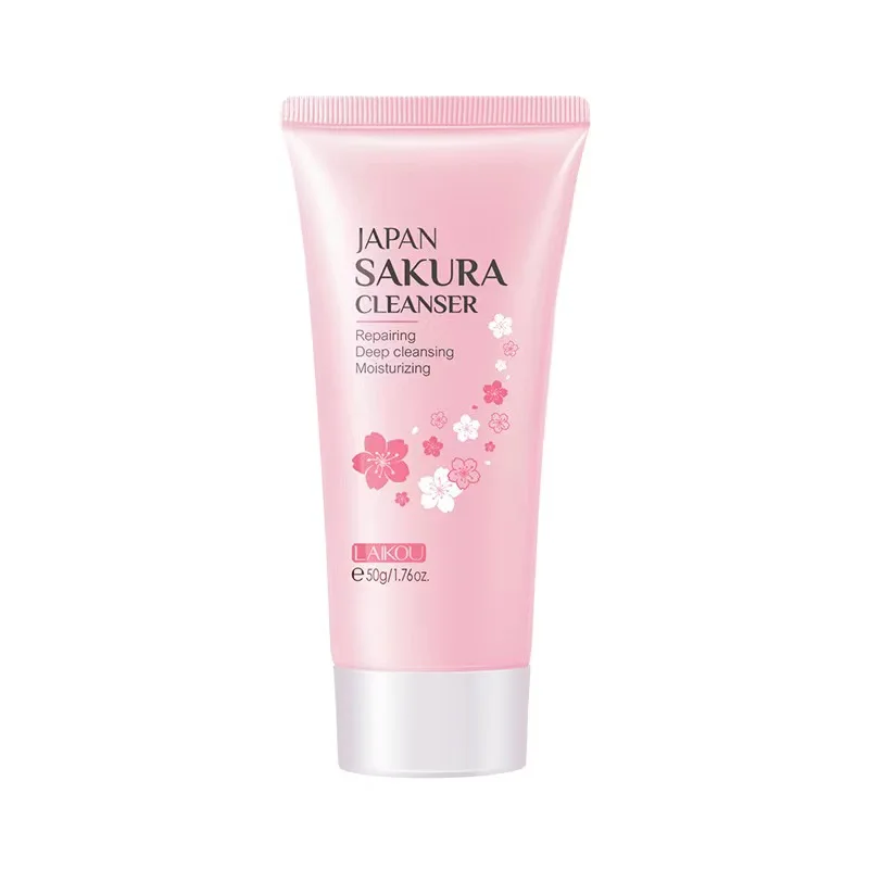 

LAIKOU China Sakura Cleanser Pink Facial Cleanser Deep Cleansing Vegan Facial Cleanser