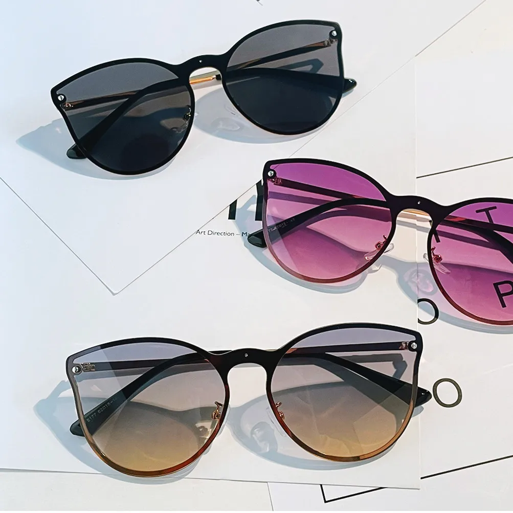 

Sunborry Private Label Woman Lady Trendy Oversized Elegant Metal Alloy Sunglasses Custom Logo 2021