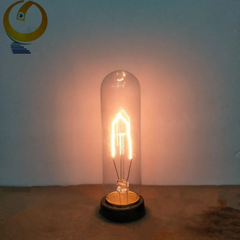Antique Vintage Edison bulb Carbon decorative filament light bulb T10 120V E26 Base