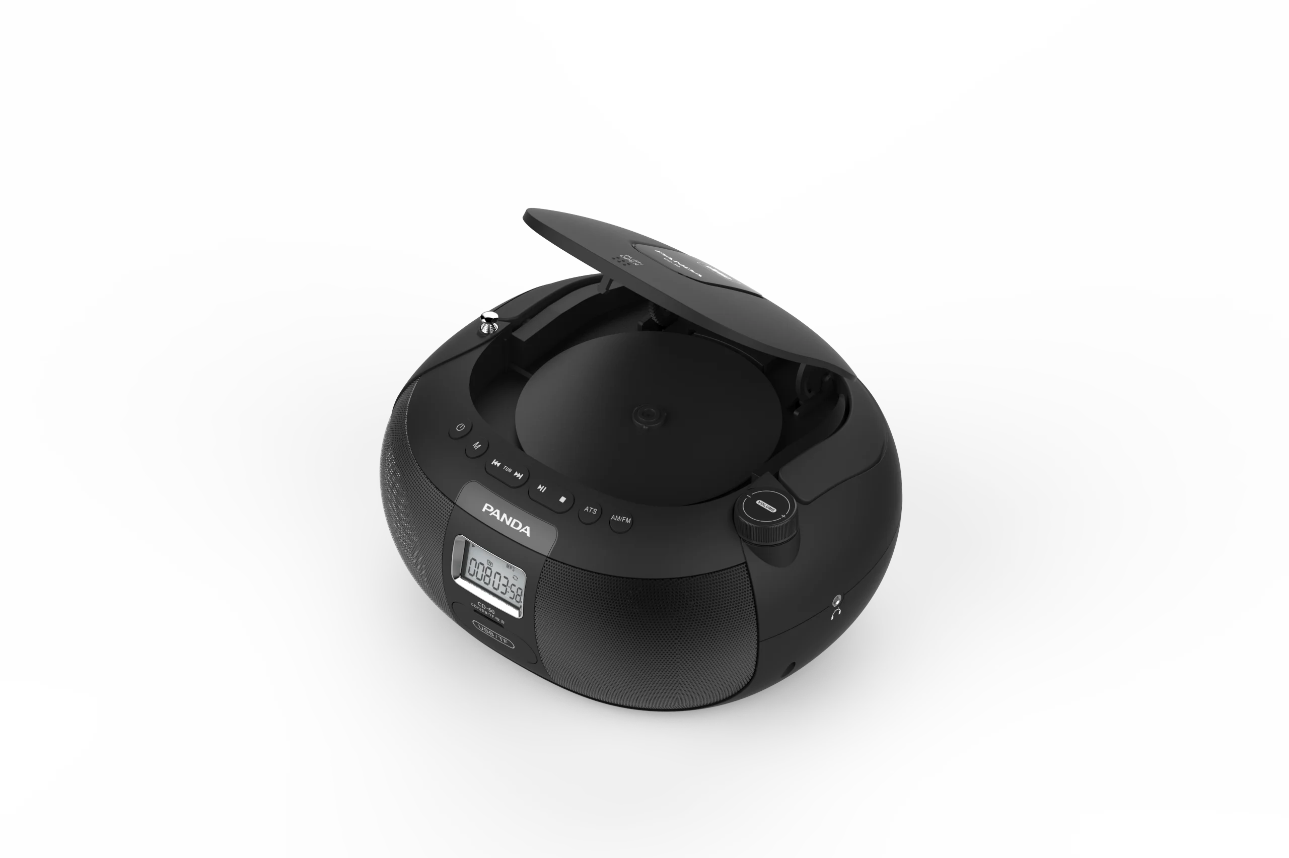 Portable Box Cd Player With Builtin Amplifier/usb/sd/headphone Jack Cd