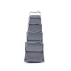 MT-4415-5 2U 19 inch type cable wire manager with 5 pcs metal ring