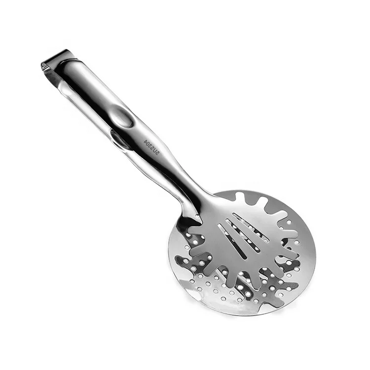 

kitchen gadgets Multifunctional 304 Stainless Steel Bread clip Tools Filter Spoon With Frying Oil Tongs