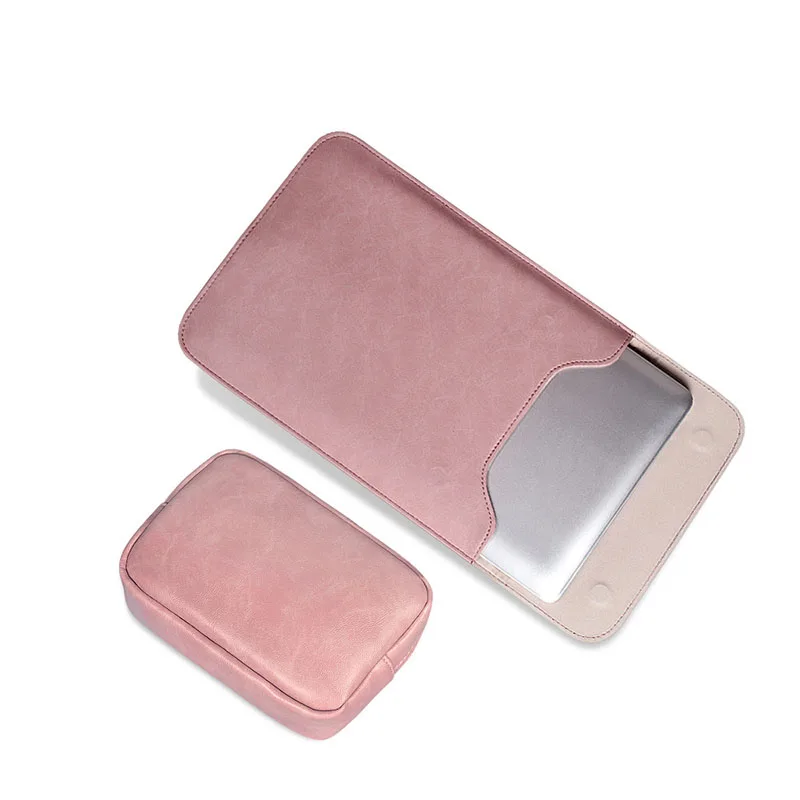 

EGLT038 Slim design brown vintage pu leather laptop sleeve bag