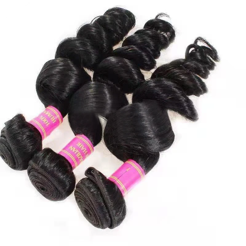 

Brazilian Loose Deep Wave Bundles with Closure Virgin Human Hair Loose wave Bundles