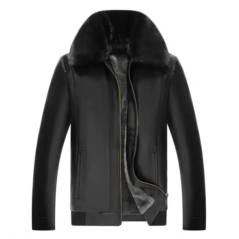 

mens leather jackets in stock jacketss for men winter, Black