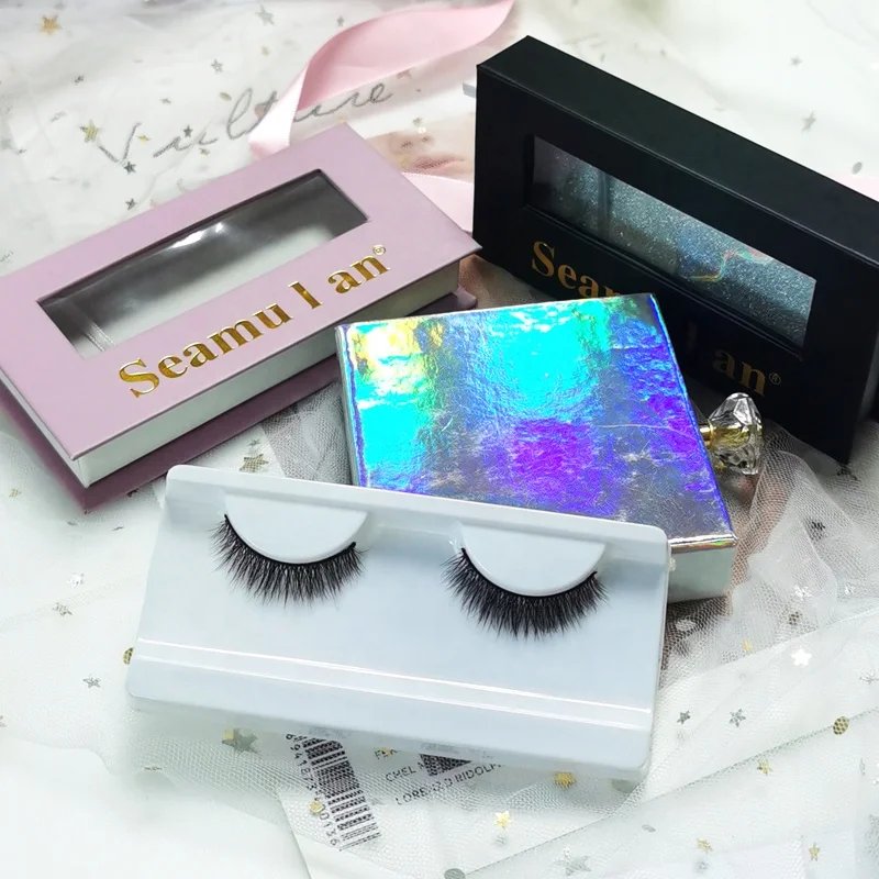 

Hand Made 3D 100% real mink eyelashes extra length 15mm mink lashes