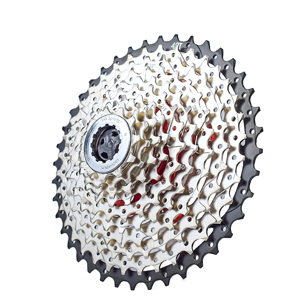

VG Sports 10 Speed 11-40T Bicycle Cassette Freewheel for MTB Mountain Bike, Silver