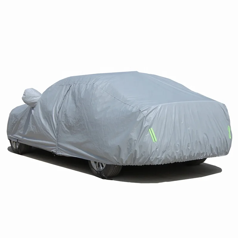 
High Quality Custom Logo Sun Protection Waterproof Anti-Dust 3 Layer PEVA Outdoor Car Full Cover 