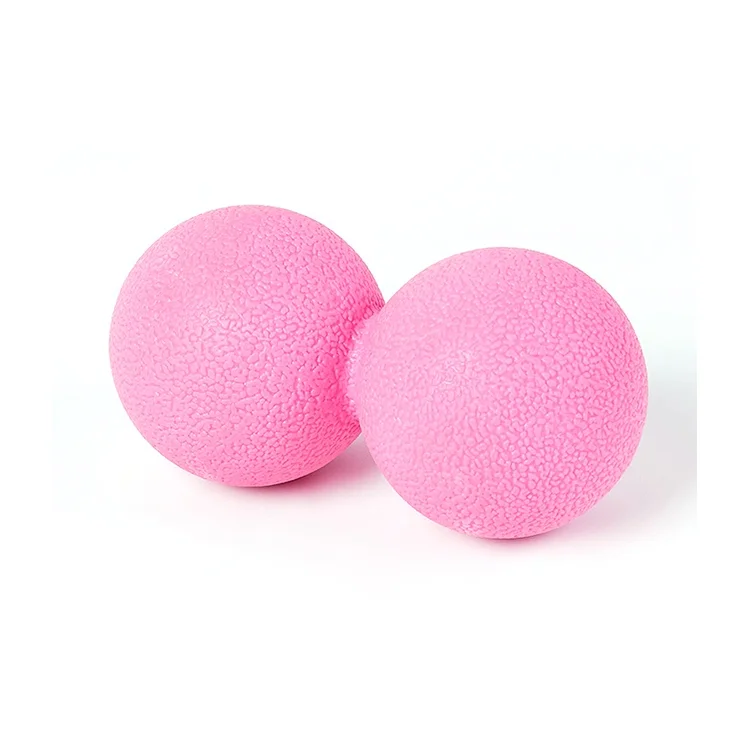 

Hot Selling Double Ball Silicone Peanut Yoga Massage Ball, Customized color