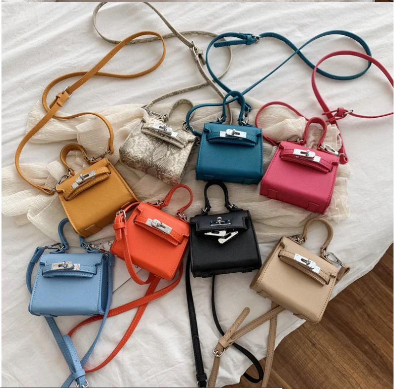 

Fine Mini Women Handbag and Purses with Silver Metal Turn lock ins Ladies Crossbody Bags Mix Colors Small Bags, 8 colors available,see pictures