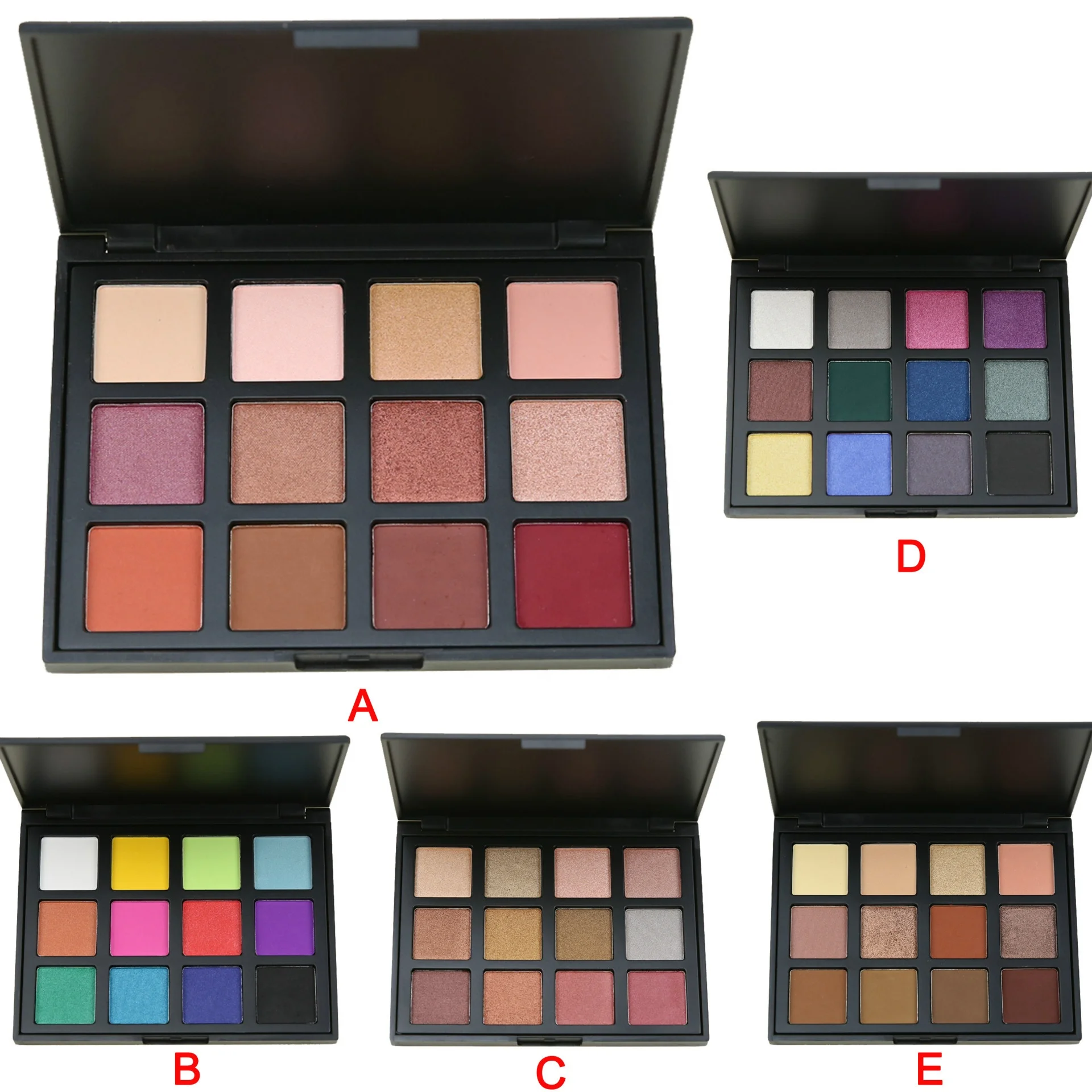 

Private label make your own logo customized eyes makeup 12 color smoky eyes look eye shadow palette