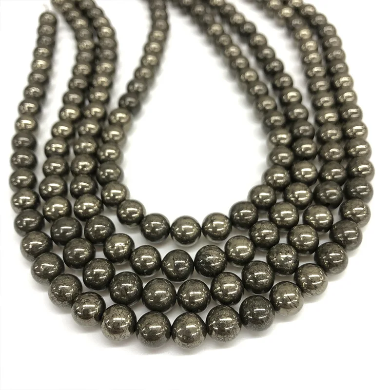 

Factory Price Pyrite Loose Stone Beads Wholesale Natural Stone Beads For Jewelry