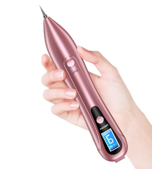 

Mole Removal 9 Levels Laser Plasma Pen Beauty Spot Sweep Pen with LCD screen, Pink/black/silver/red