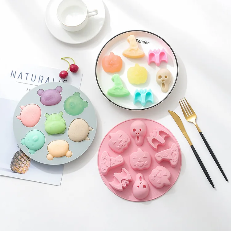 

Cute silicone rice cake mold baby food box cartoon cake baking mold