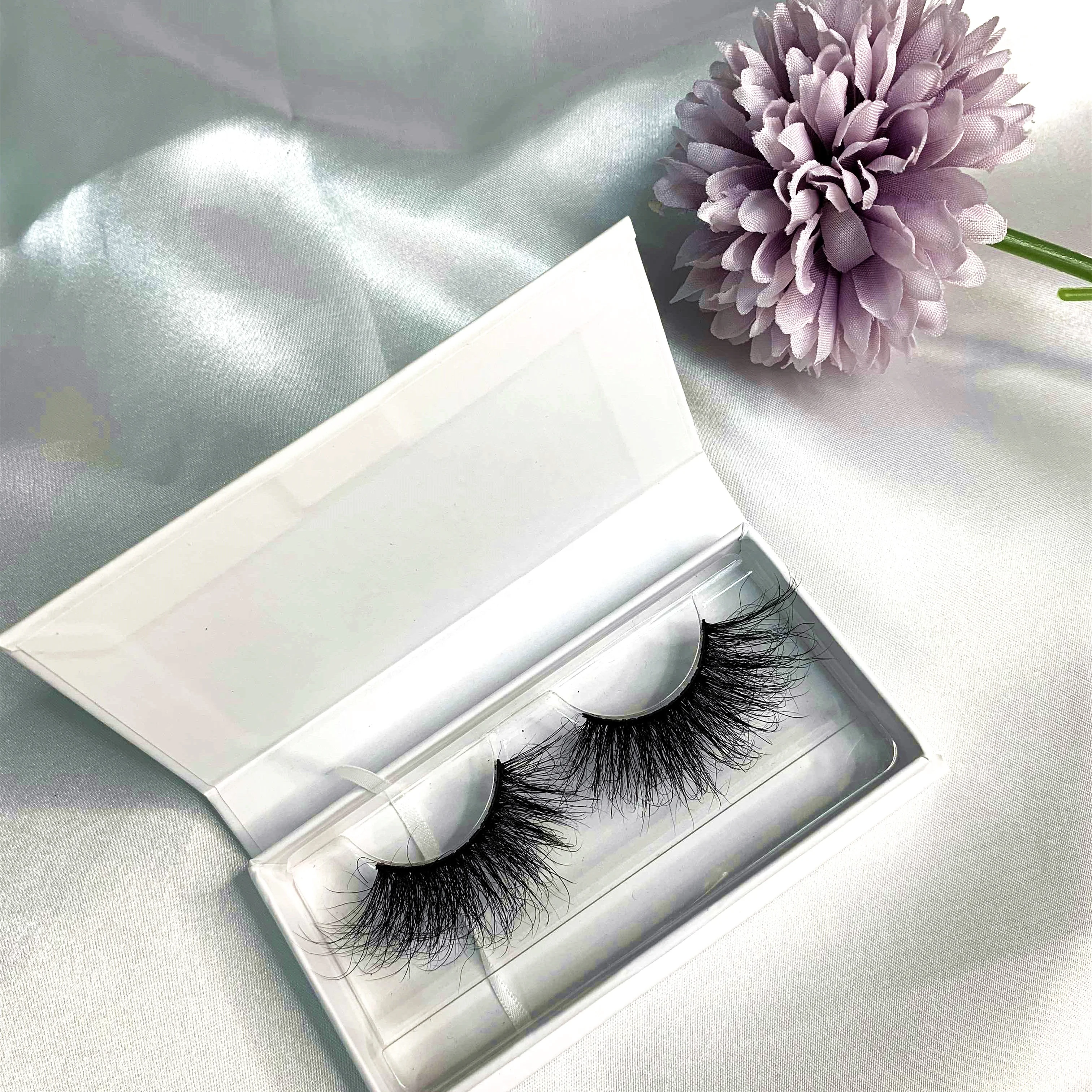 

25mm luxury fluffy real mink eyelashes vendor dramatic siberian fluffy mink eye lashes, Natural black