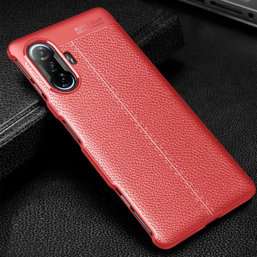 

For XIAOMI Redmi K40 Gaming Case Luxury Ultra Leather Rugge Soft Shockproof Cover, As pictures