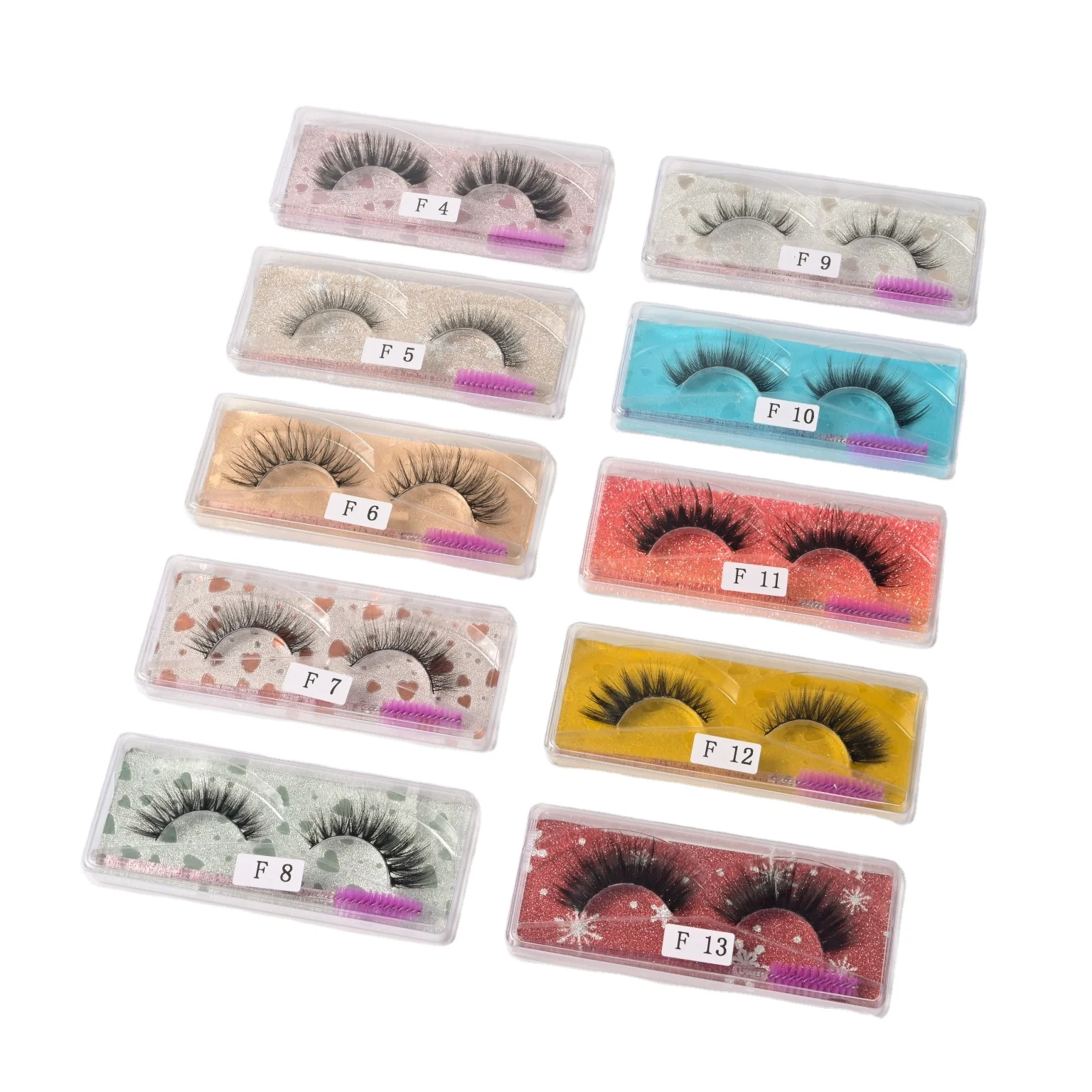 

Russian Double 3D Silk Faux Mink Fake Premium Synthetic False Eyelashes Wholesale Natural Volume Manufacturer Eye Lashes