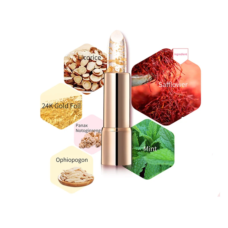 

High Quality Pink Lip Blam 24k Gold Chapstick Dry Chapped Lips Chapstick For Custom Private Label Lip Repair