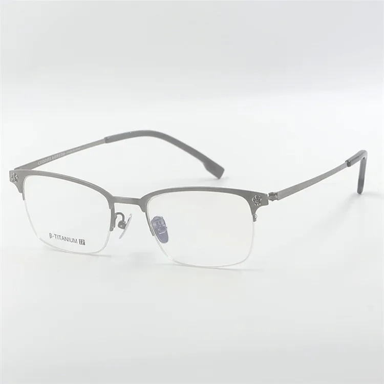 

Men Fashion Eyeglass Eye Glasses Pc Lens Semi Rimless Spectacle Air Titanium Optical Frames