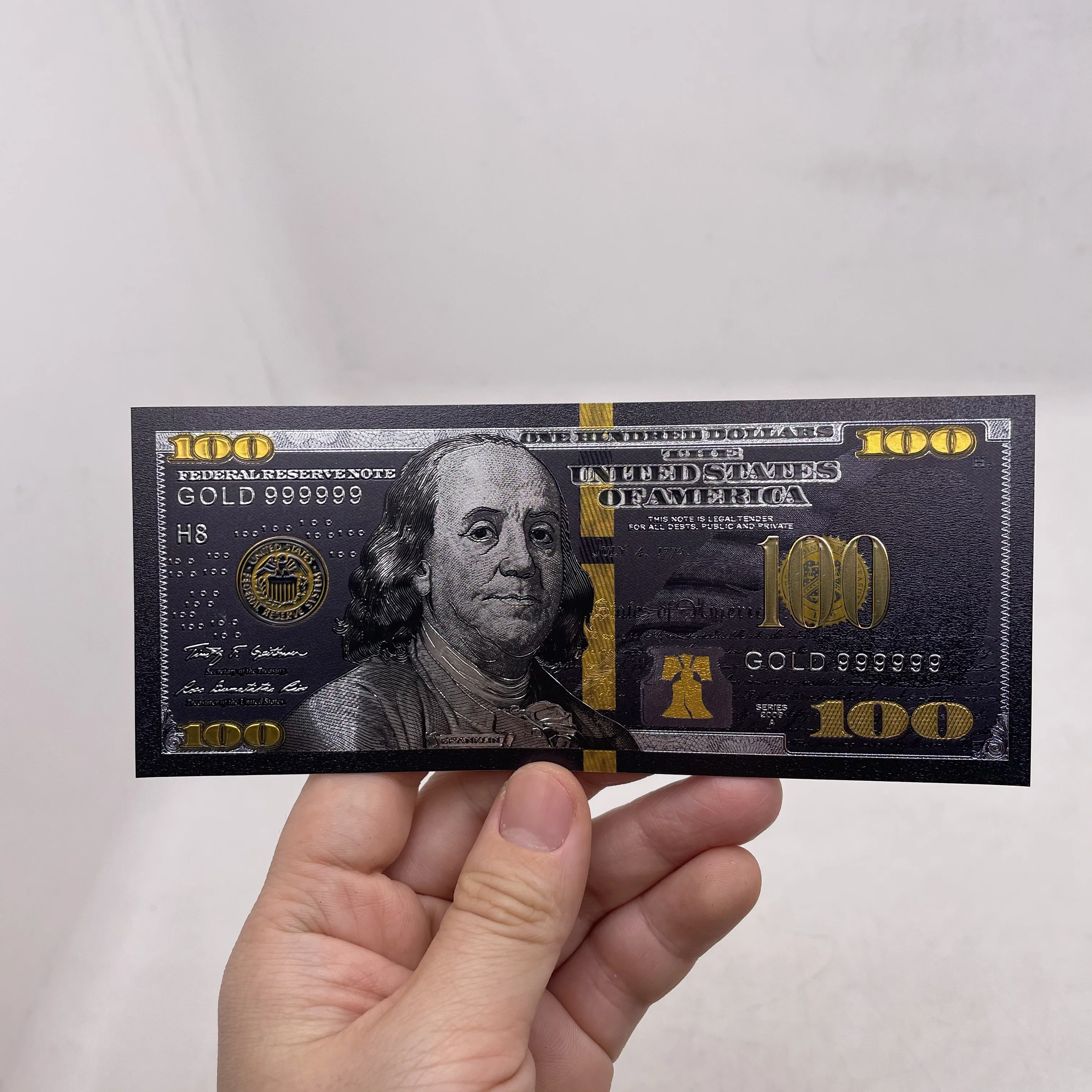 

Black and gold USD 100 Gold Banknote Black American 100 dollars banknote Collection Money USD 24K foil banknote for Gifts