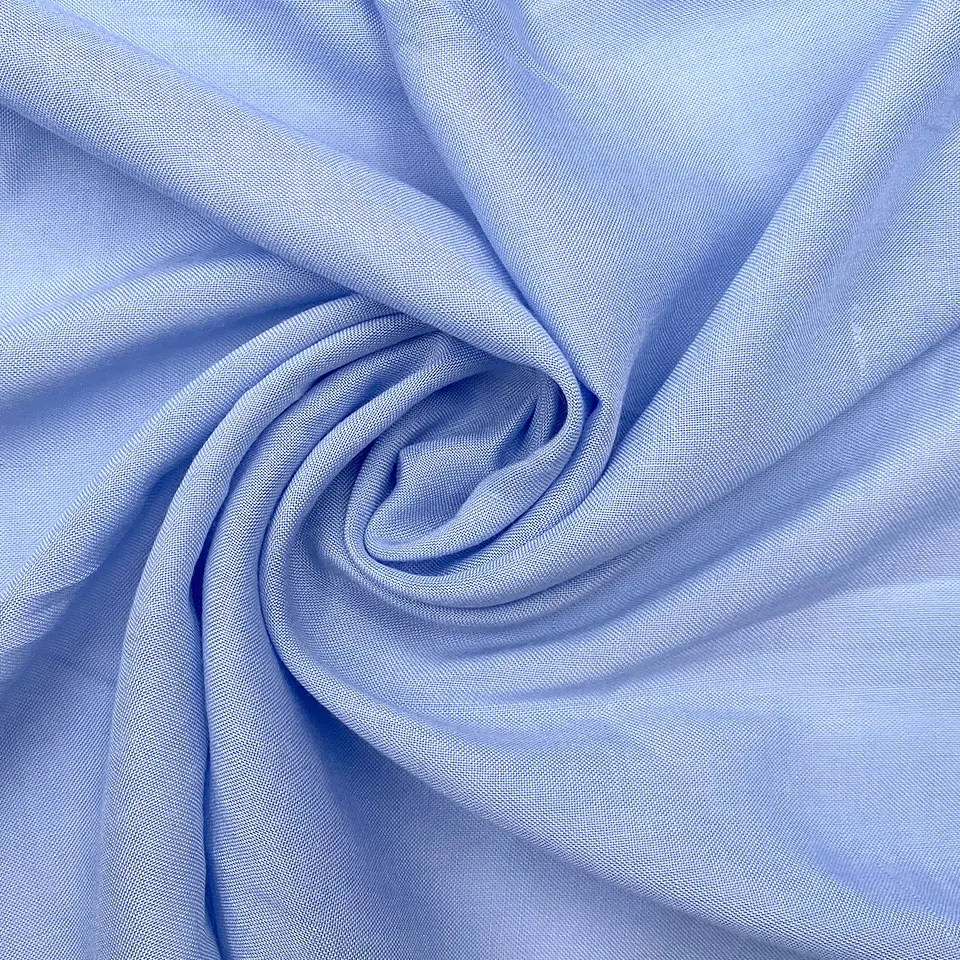 

Factory direct sale 32s 95gsm soft pure color plain spun viscose 100% rayon fabric for dress and shirt