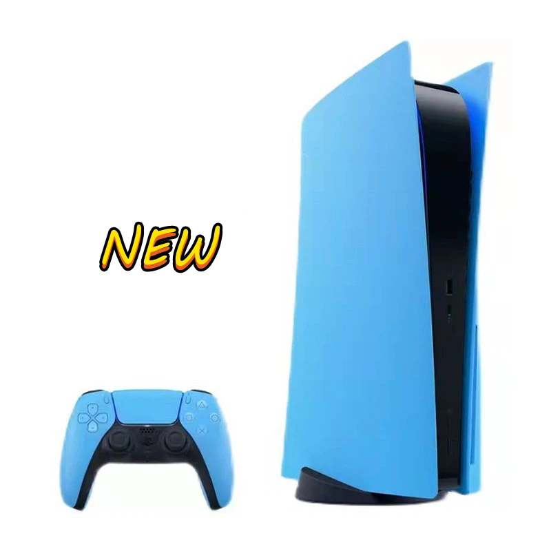 

PS5 Faceplate Starlight Blue Disc Edition Plastic Skin Hard Case Cover Replacement Plate Protection Shell For Playstation 5