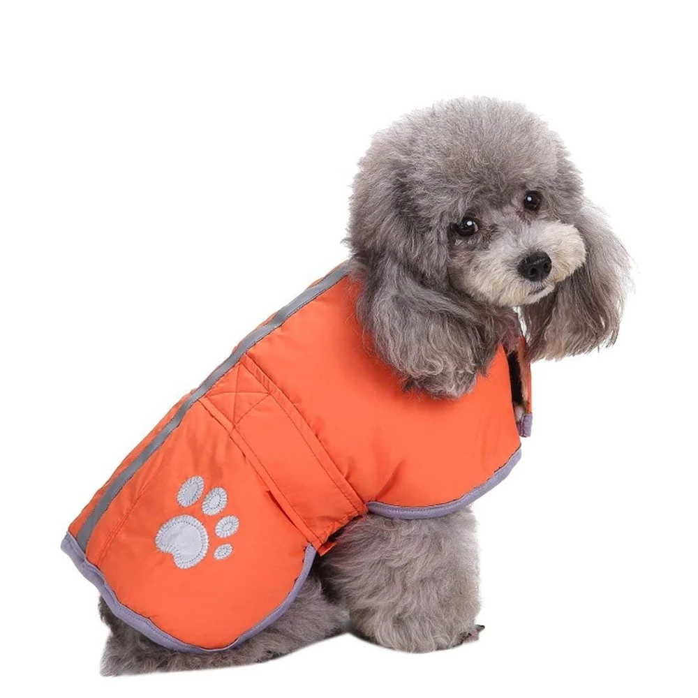 

ZUJA Factory High Visibility Reflective Dog Jacket Pet Vest for dog, Fluorescent orange