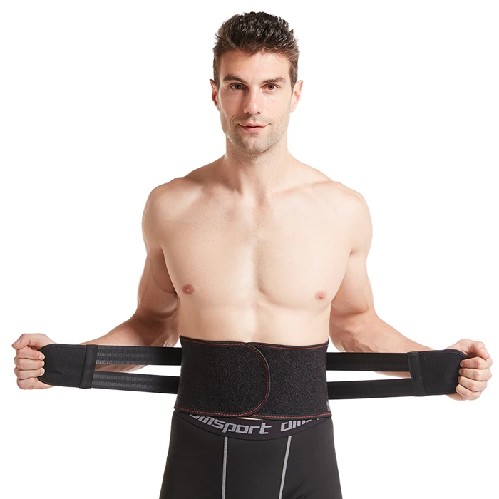 

Top sell comfortable adjustable Lower Back Pain Relief medical waist back support belt, Black