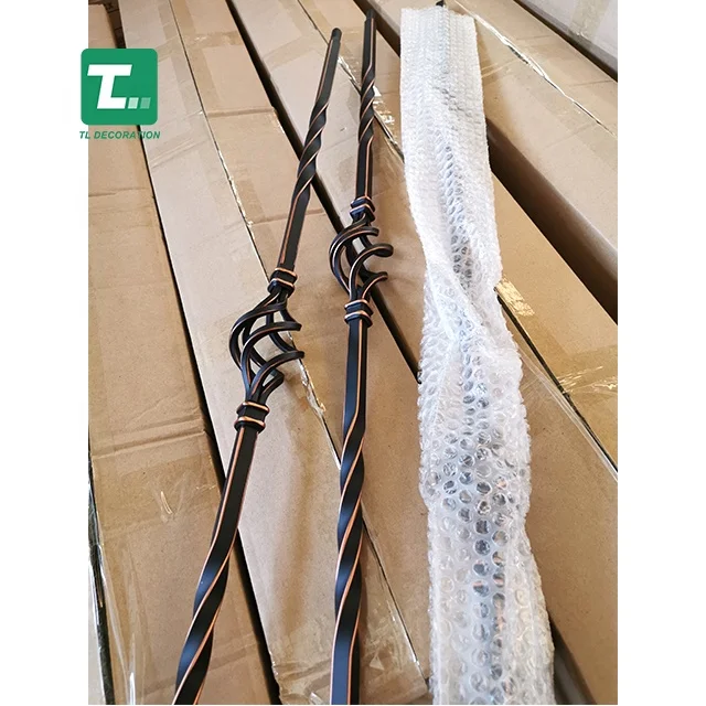 
Hot sell Oil brushed color (ORC) wrought iron stair balusters 1/2