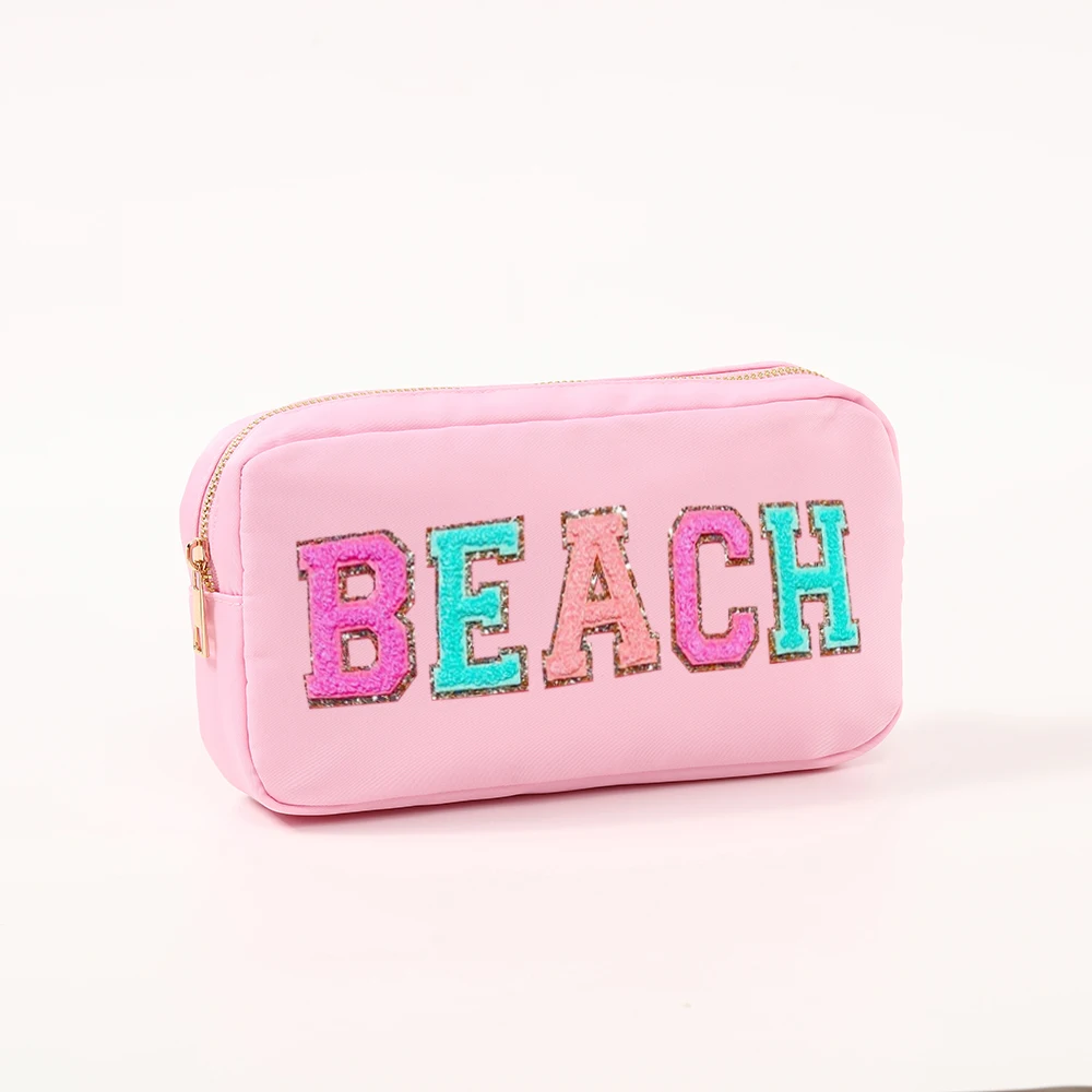 

Custom Logo Makeup Organizer Women Nylon Cosmetic Bag Travel Wash Pouch Toiletry Bag Large Makeup Bag