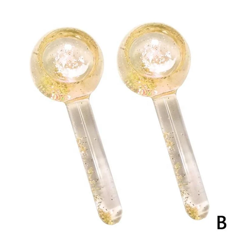 

Custom Factory Wholesale Private Label Gel Blue Glass Face Roller Cooling Massage Ice Globe, Blue,green,pink, white