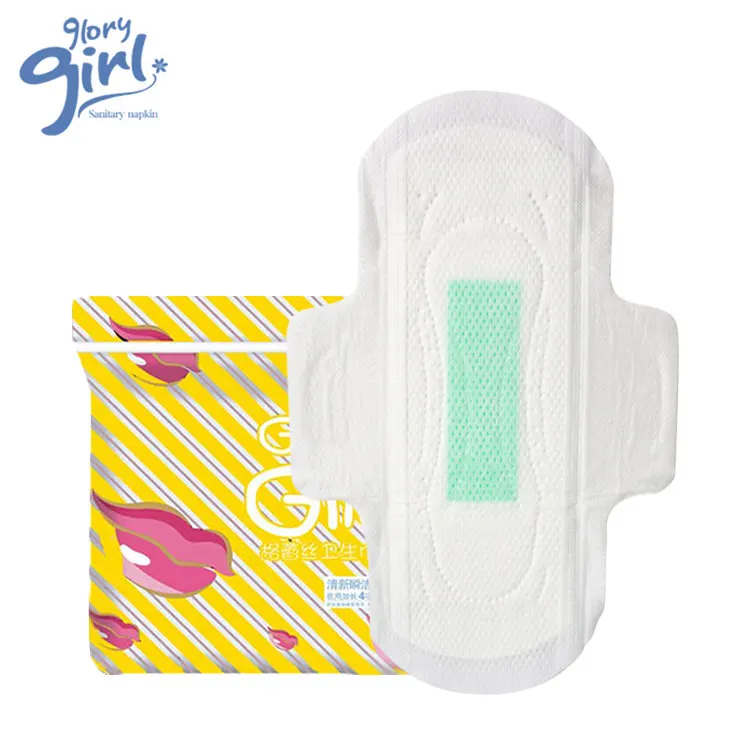 Wholesale biodegradable film anion sanitary pad cotton ultra thin day use sanitary napkins free sample