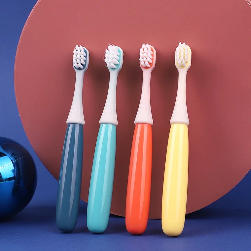 

Wholesale 1-3 years old small kids baby soft toothbrush, Yellow,blue,orange,green