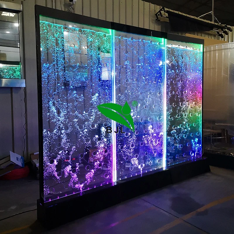 

digital programming swirl salon water bubble wall room divider