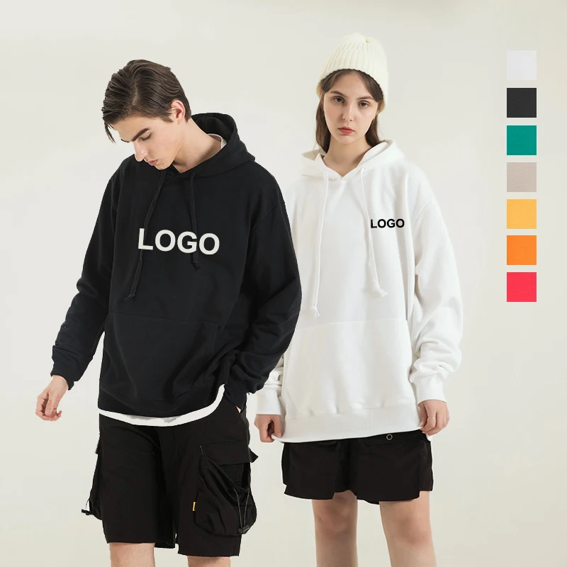 

Custom Plain Color Long Sleeves Hooded Comfortable Fleece Men Pullover Sweatshirt Wholesale Hodies For Unisex